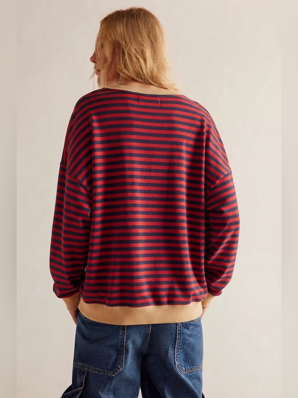 We The Free Classic Striped Oversized Crewneck - Picture 5 of 12